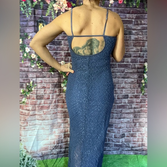 My Michelle Blue Glitter Prom Dress - Picture 4 of 4